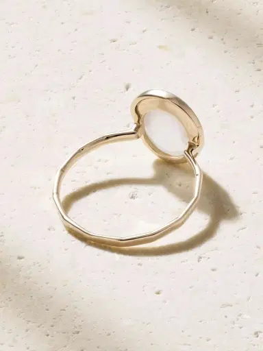 Melissa Joy Manning Freeform 14-karat Gold, Moonstone And Diamond Ring | Thumbnail 3