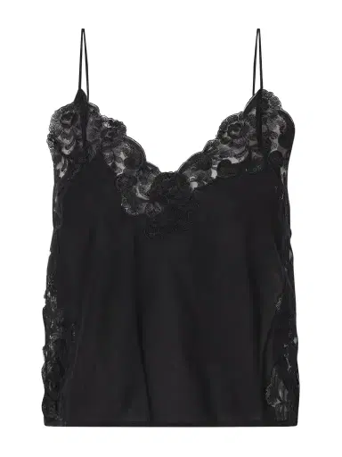 Loretta Caponi Oriana Lace-trimmed Cotton Tank | Thumbnail 1 Loretta Caponi Oriana Lace-trimmed Cotton Tank | Thumbnail 1