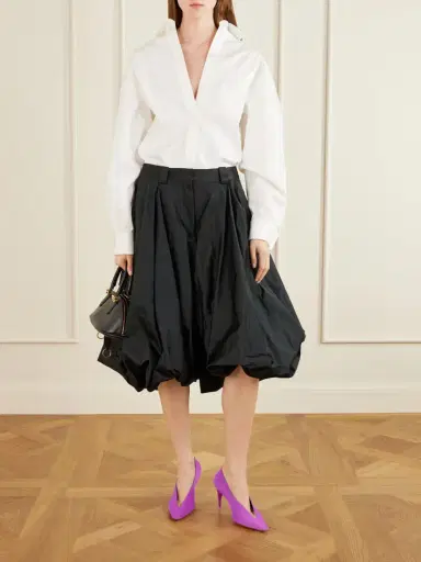Balenciaga Pleated Satin Shorts | Thumbnail 2