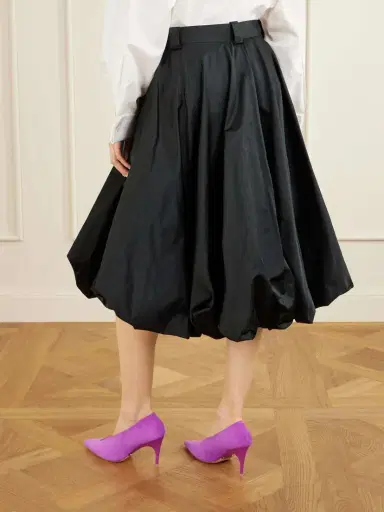 Balenciaga Pleated Satin Shorts | Thumbnail 3