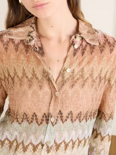 Missoni Striped Metallic Crochet-knit Shirt | Thumbnail 5 Missoni Striped Metallic Crochet-knit Shirt | Thumbnail 5