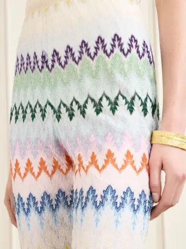 Missoni Striped Metallic Crochet-knit Flared Pants | Thumbnail 5