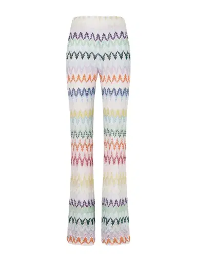 Missoni Striped Metallic Crochet-knit Flared Pants | Thumbnail 1