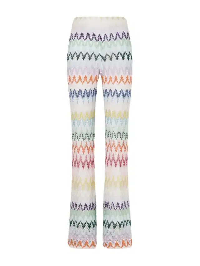 Missoni Striped Metallic Crochet-knit Flared Pants