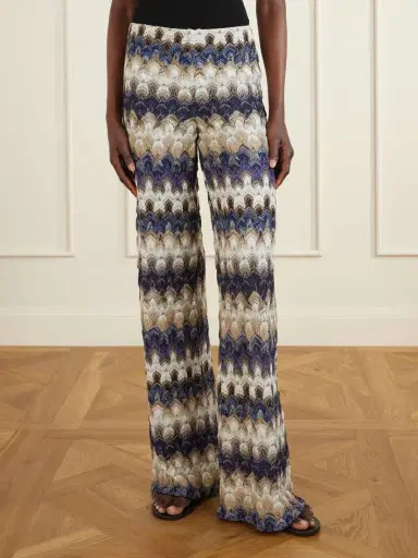 Missoni Metallic Crochet-knit Wide-leg Pants | Thumbnail 3