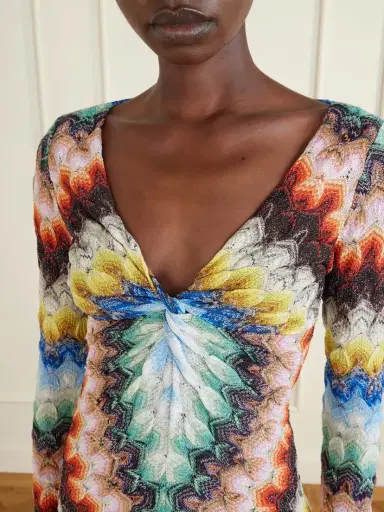 Missoni Metallic Crochet-knit Mini Dress | Thumbnail 4 Missoni Metallic Crochet-knit Mini Dress | Thumbnail 4