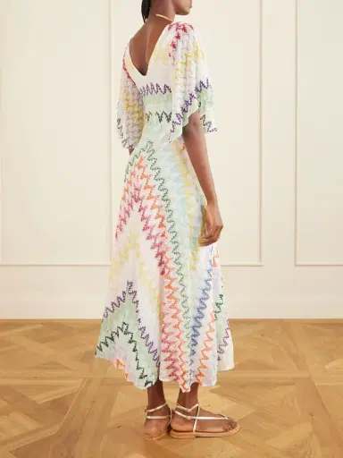 Missoni Striped Metallic Crochet-knit Maxi Dress | Thumbnail 3