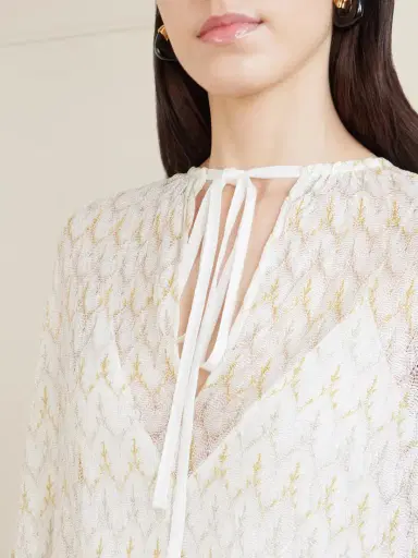 Missoni Metallic Crochet-knit Mini Dress | Thumbnail 4 Missoni Metallic Crochet-knit Mini Dress | Thumbnail 4