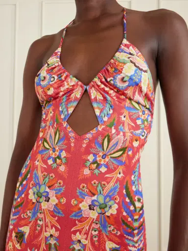 Etro Floral-print Crepe Maxi Dress | Thumbnail 4 Etro Floral-print Crepe Maxi Dress | Thumbnail 4