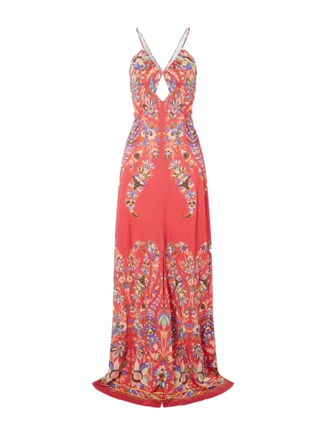 Floral-print Crepe Maxi Dress