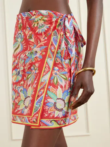 Etro Floral-print Voile Sarong | Thumbnail 4 Etro Floral-print Voile Sarong | Thumbnail 4