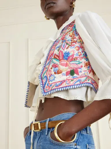 Etro Embroidered Cotton Vest | Thumbnail 5 Etro Embroidered Cotton Vest | Thumbnail 5