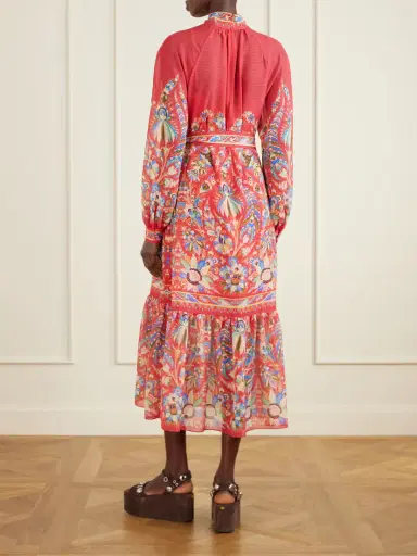 Etro Floral-print Chiffon Midi Dress | Thumbnail 3