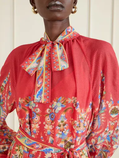Etro Floral-print Chiffon Midi Dress | Thumbnail 4