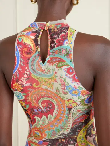 Etro Ruffled Paisley-print Chiffon Midi Dress | Thumbnail 5 Etro Ruffled Paisley-print Chiffon Midi Dress | Thumbnail 5