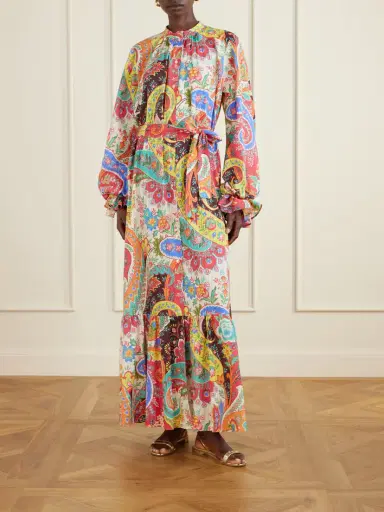 Etro Belted Paisley-print Cotton-voile Maxi Shirt Dress | Thumbnail 2 Etro Belted Paisley-print Cotton-voile Maxi Shirt Dress | Thumbnail 2