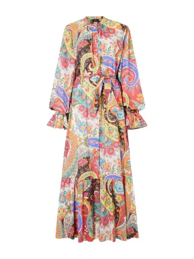 Etro Belted Paisley-print Cotton-voile Maxi Shirt Dress | Thumbnail 1 Etro Belted Paisley-print Cotton-voile Maxi Shirt Dress | Thumbnail 1