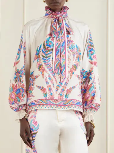 Etro Pussy-bow Paisley-print Silk Blouse | Thumbnail 3 Etro Pussy-bow Paisley-print Silk Blouse | Thumbnail 3