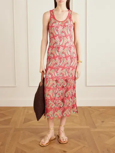 Etro Crocheted Midi Dress | Thumbnail 2 Etro Crocheted Midi Dress | Thumbnail 2