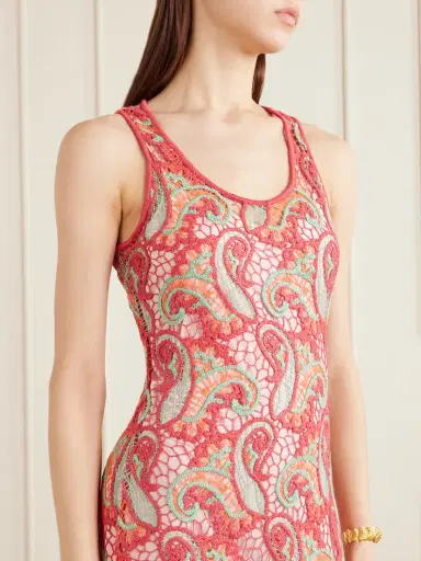 Etro Crocheted Midi Dress | Thumbnail 4 Etro Crocheted Midi Dress | Thumbnail 4