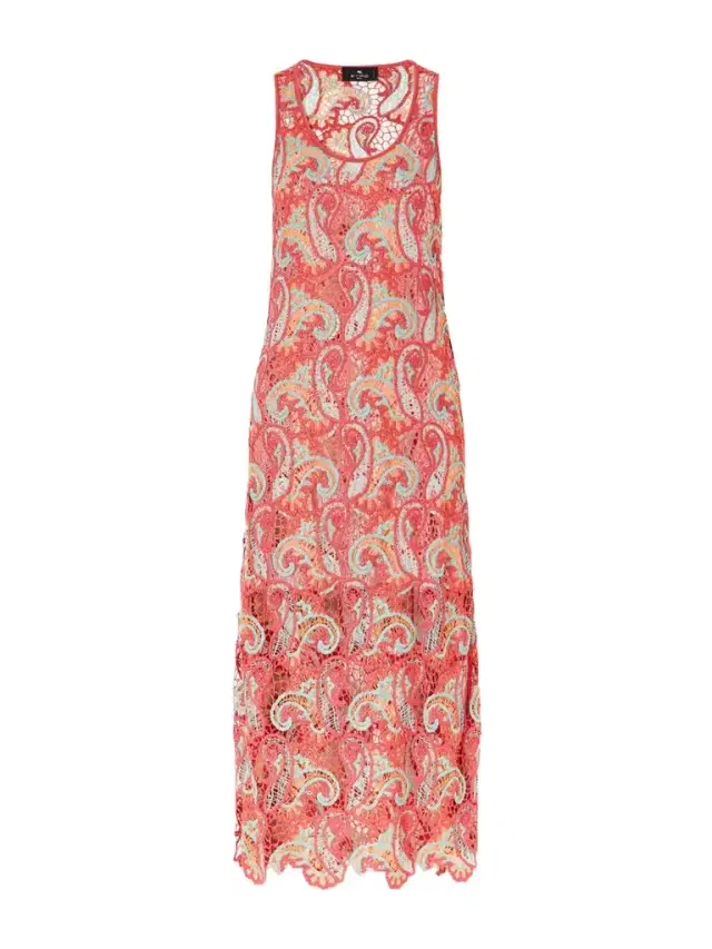 Crocheted Midi Dress