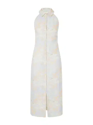 BERNADETTE Cici Jasmin Floral-print Linen Halterneck Midi Dress | Thumbnail 1