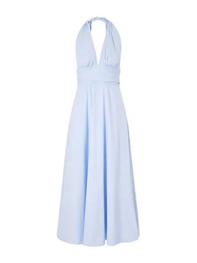 BERNADETTE Marilyn Organic Cotton-blend Poplin Halterneck Maxi Dress
