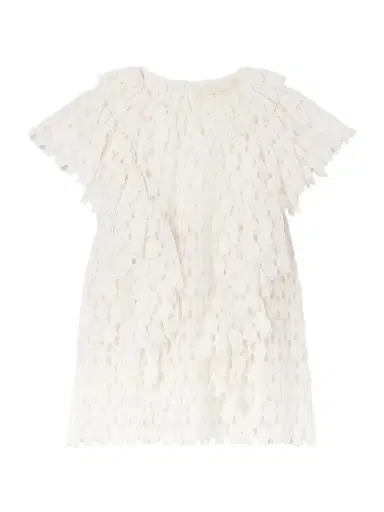 Ulla Johnson Daevy Ruffled Cotton-blend Lace Blouse | Thumbnail 1 Ulla Johnson Daevy Ruffled Cotton-blend Lace Blouse | Thumbnail 1