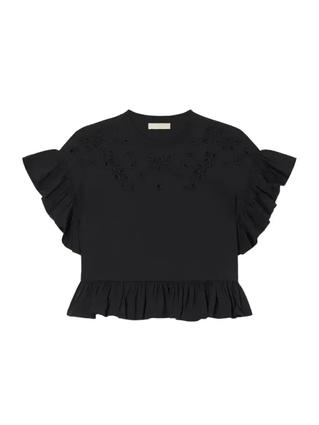 Mariana Ruffled Broderie Anglaise Organic Cotton-jersey Blouse