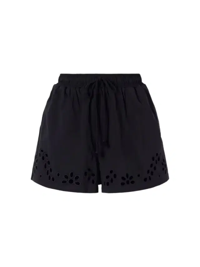 Vedi Ruffled Broderie Anglaise Organic Cotton-jersey Shorts