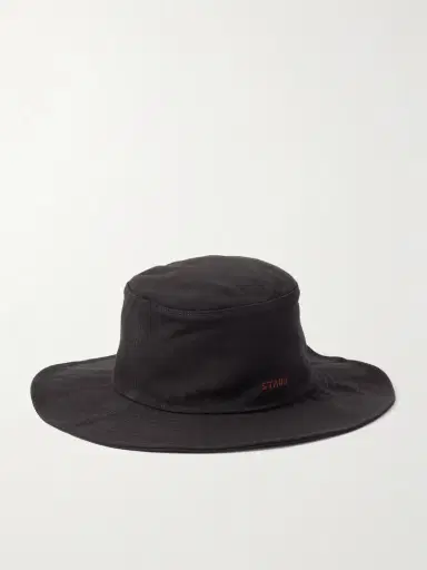 Staud Coast Suede-trimmed Cotton-canvas Bucket Hat | Thumbnail 2