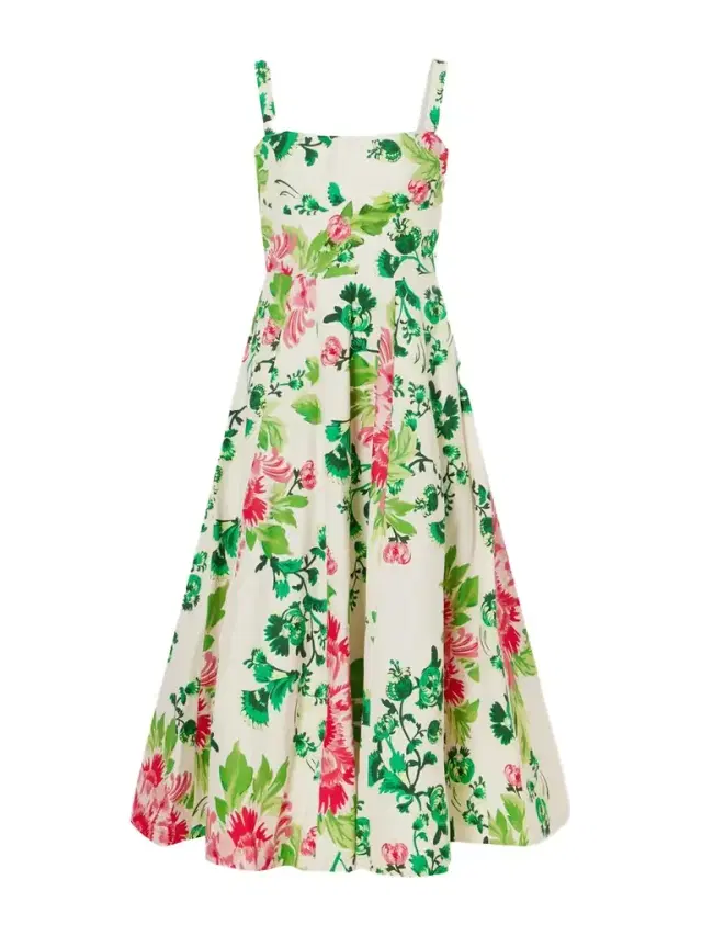 Sabrina Floral-print Woven Midi Dress
