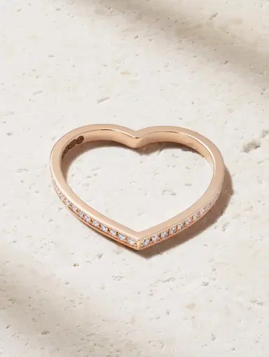 Repossi Antifer Heart 18-karat Rose Gold Diamond Ring | Thumbnail 3