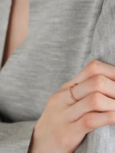 Repossi Antifer Heart 18-karat Rose Gold Diamond Ring | Thumbnail 4