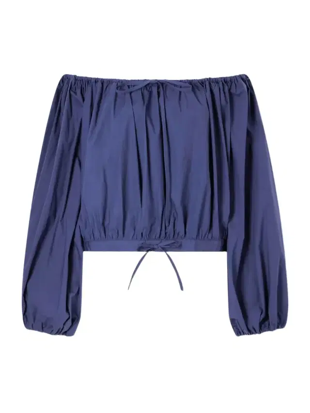 Ally Off-the-shoulder Cropped Cotton-blend Blouse