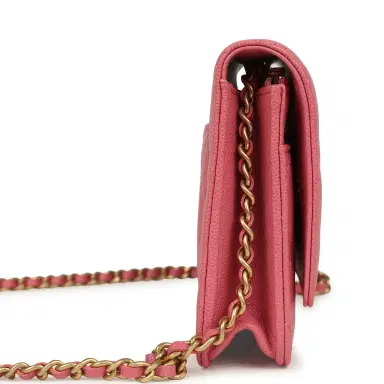 Chanel Chanel Classic Wallet On Chain WOC Pink Caviar Brushed Gold Hardware | Thumbnail 3 Chanel Chanel Classic Wallet On Chain WOC Pink Caviar Brushed Gold Hardware | Thumbnail 3