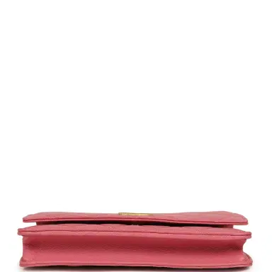 Chanel Chanel Classic Wallet On Chain WOC Pink Caviar Brushed Gold Hardware | Thumbnail 6 Chanel Chanel Classic Wallet On Chain WOC Pink Caviar Brushed Gold Hardware | Thumbnail 6
