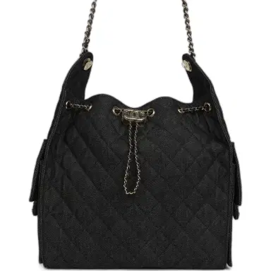 Chanel Chanel Medium 25 Hobo Bag Dark Denim Light Gold Hardware | Thumbnail 1