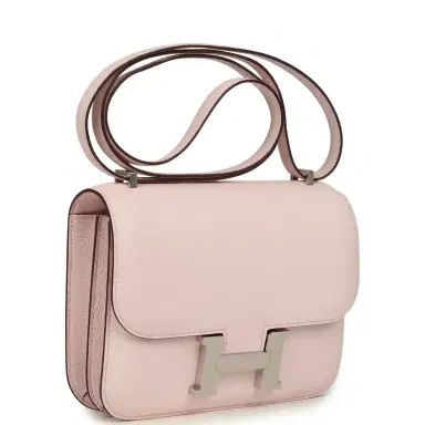 HERMÈS Hermes Constance 18 Rose Darling Chevre Mysore Palladium Hardware | Thumbnail 2