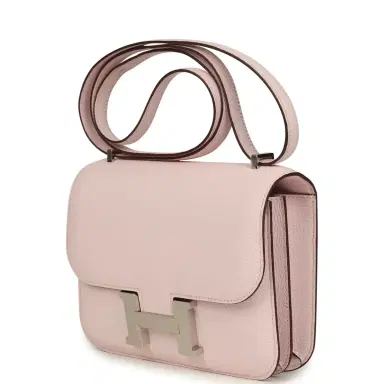 HERMÈS Hermes Constance 18 Rose Darling Chevre Mysore Palladium Hardware | Thumbnail 5