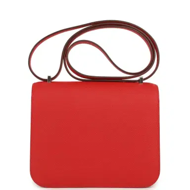 HERMÈS Hermes Constance 18 Rouge Radieux Epsom Lacquered Palladium Hardware | Thumbnail 4 HERMÈS Hermes Constance 18 Rouge Radieux Epsom Lacquered Palladium Hardware | Thumbnail 4