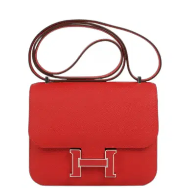 HERMÈS Hermes Constance 18 Rouge Radieux Epsom Lacquered Palladium Hardware | Thumbnail 1 HERMÈS Hermes Constance 18 Rouge Radieux Epsom Lacquered Palladium Hardware | Thumbnail 1