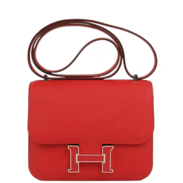 Hermes Constance 18 Rouge Radieux Epsom Lacquered Palladium Hardware Hermes Constance 18 Rouge Radieux Epsom Lacquered Palladium Hardware