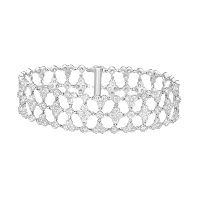 Suna Suna Platinum Diamond Lace Bracelet by The Solist