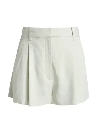 A.L.C. A. L.C. Women's Winston Pleated-Front Linen-Blend Shorts | Thumbnail 1