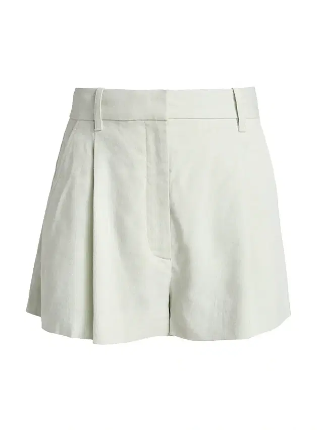 Women's Winston Pleated-Front Linen-Blend Shorts - Pale Mint