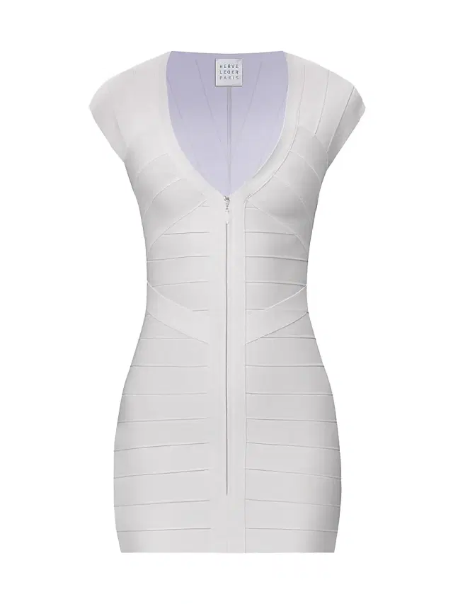 Hervé Léger Women's The Champagne Bandage Minidress - Alabaster