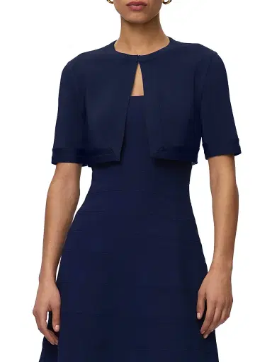 Hervé Léger Women's The Marie Bolero - Storm - Size Medium | Thumbnail 4