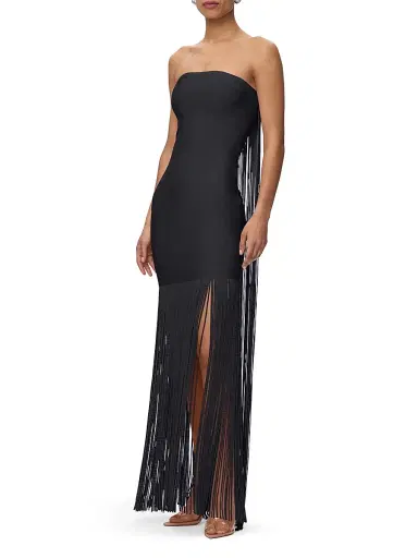 Hervé Léger Women's The Briar Strapless Fringe Gown | Thumbnail 2