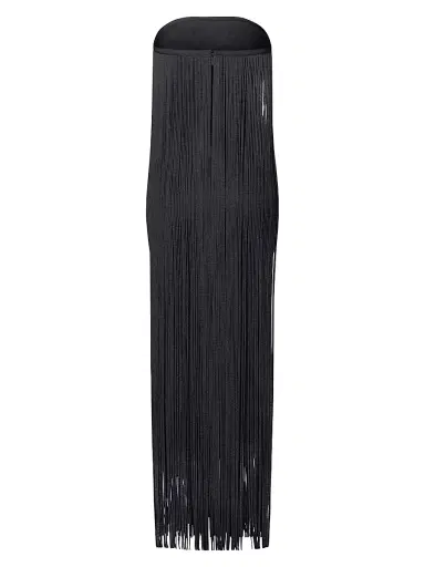 Hervé Léger Women's The Briar Strapless Fringe Gown | Thumbnail 3